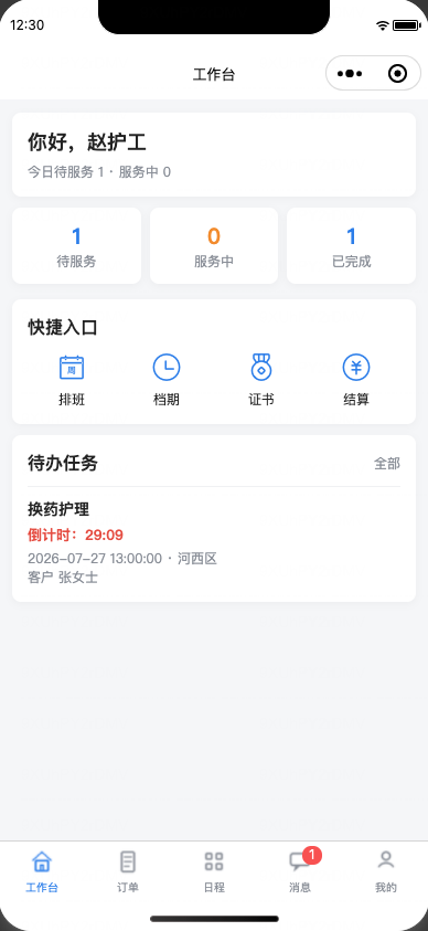 护工工作台