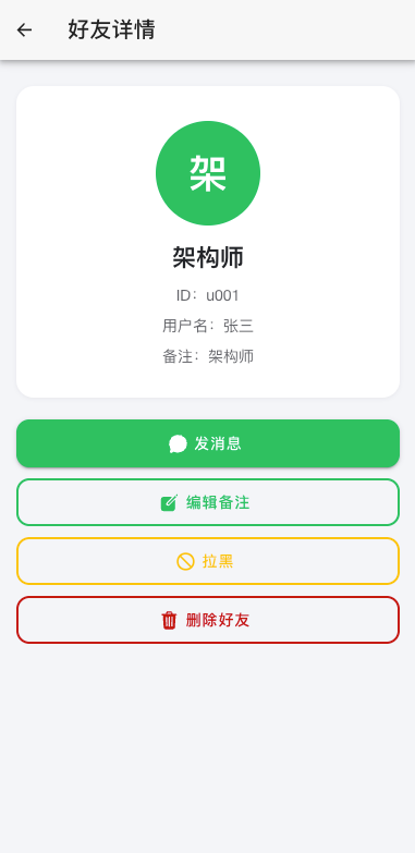 Ionic 好友详情